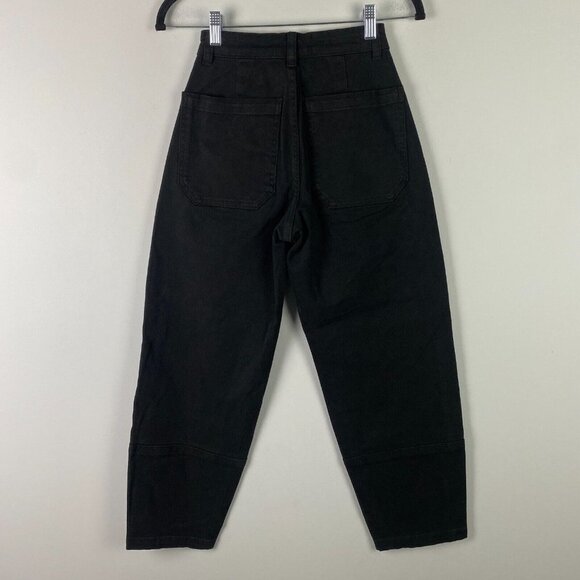Everlane The Utility Barrel Pant High-Rise Crop in Black Size 000 - Picture 5 of 11